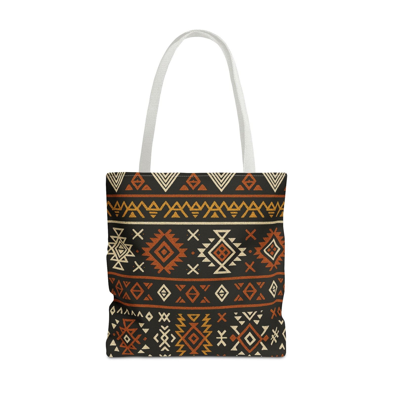 Southwestern Aztec Pattern Tote Bag | Tribal Geometric All-Over Print, Boho Chic Shoulder Bag, Ethnic Market Tote, Colorful Handbag, - Image 33