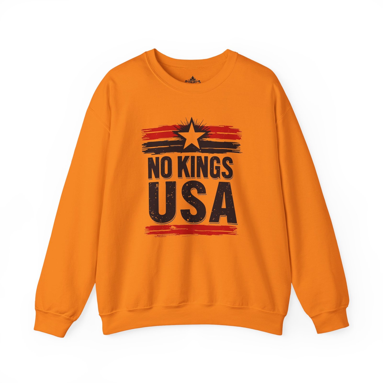 No Kings USA Unisex Sweatshirt, Patriotic Graphic Pullover, Political Statement Jumper, American Pride Apparel, USA Flag Crewneck, Activist - Image 17
