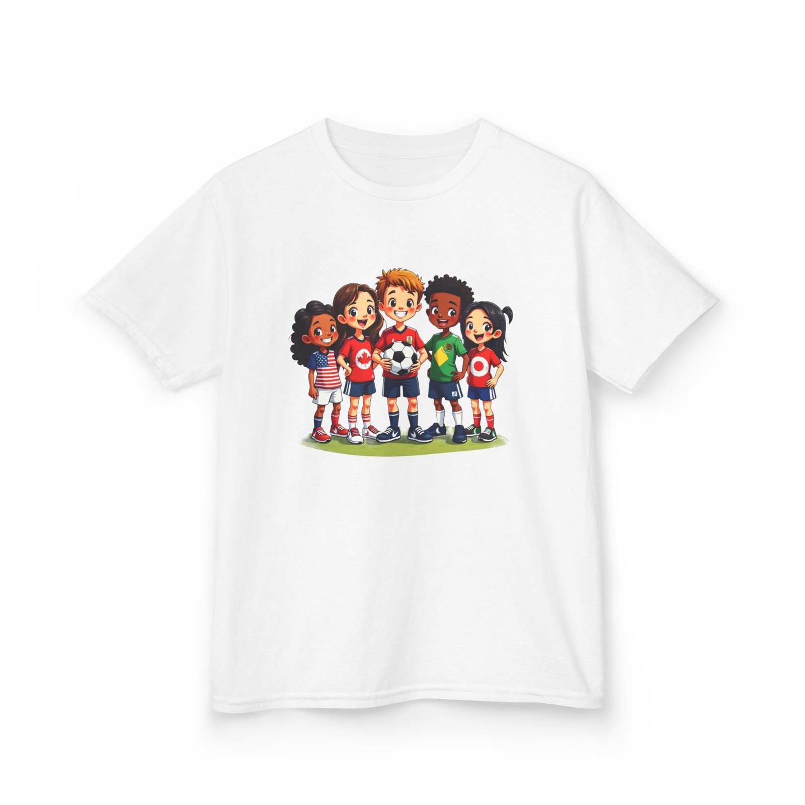 Kids Soccer Graphic Tee | Youth Soccer Shirt, Soccer Ball Design - Image 2