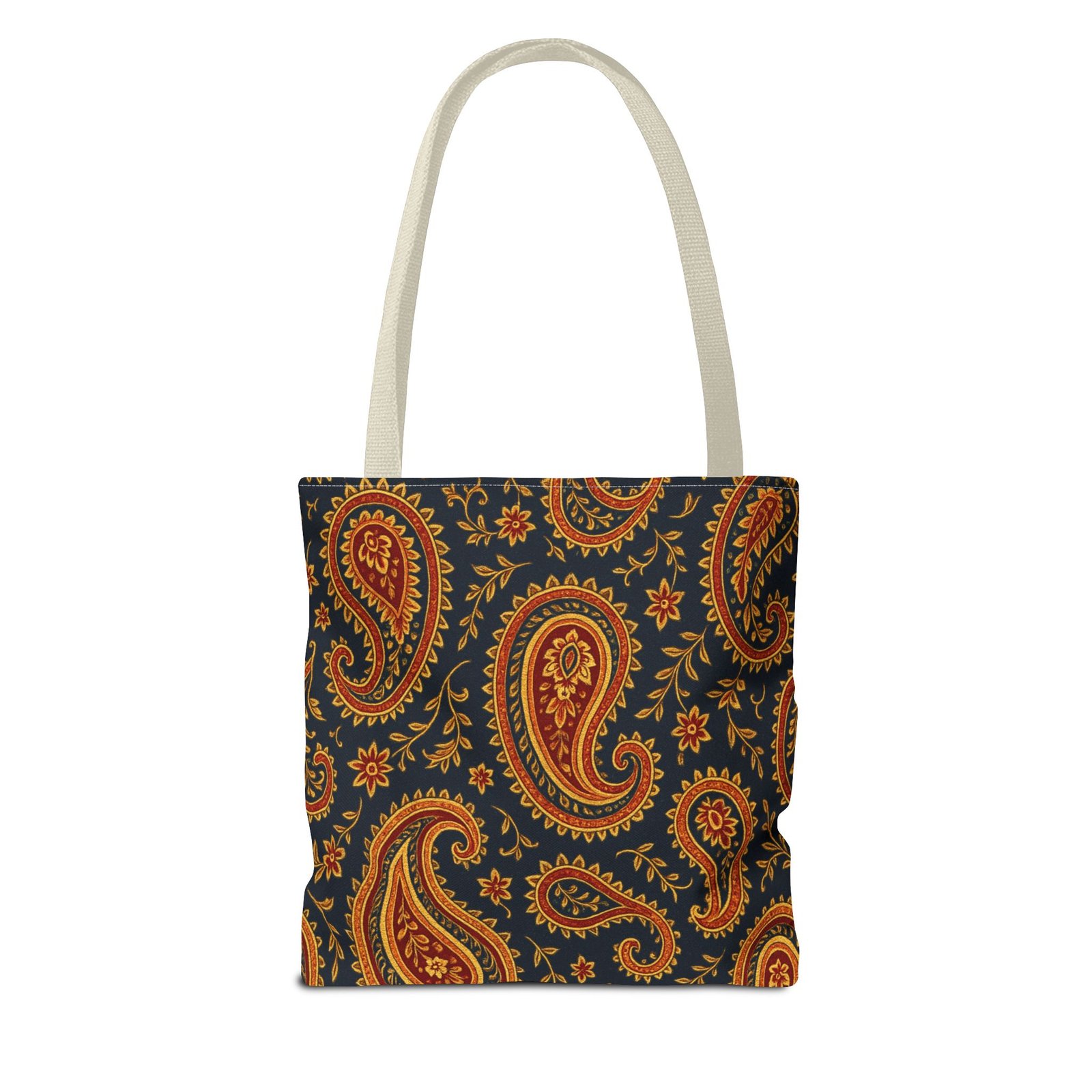 Autumn Paisley Pattern Tote Bag | All-Over Print - Image 14