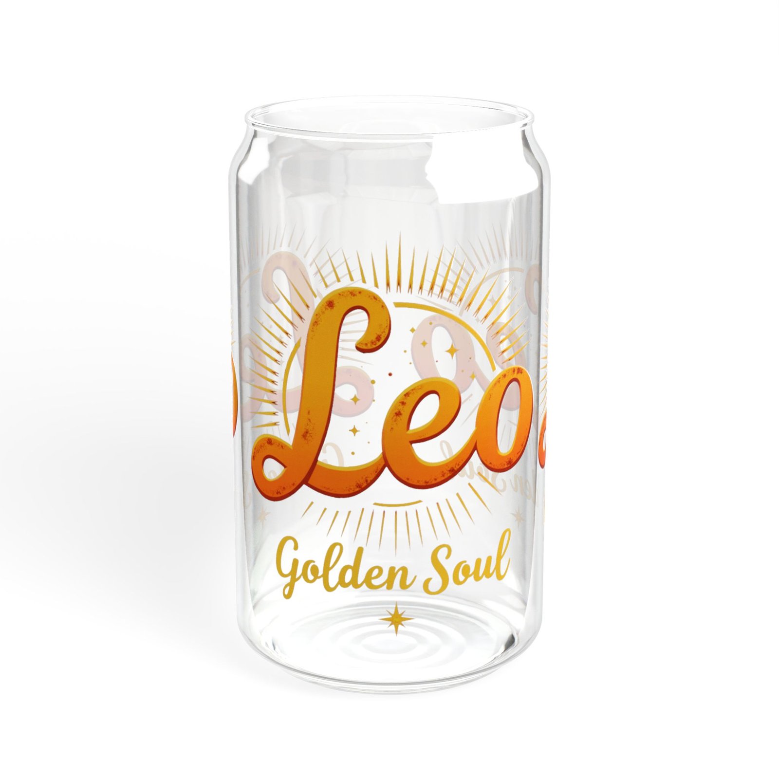 Leo Zodiac Sipper Glass, 16oz - Fun Leo Gift, Astrology Drinkware, Personalized Tumbler, Horoscope Cup, Unique Leo Souvenir - Image 5