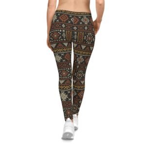 Southwestern Aztec Pattern Leggings | Tribal Geometric Leggings