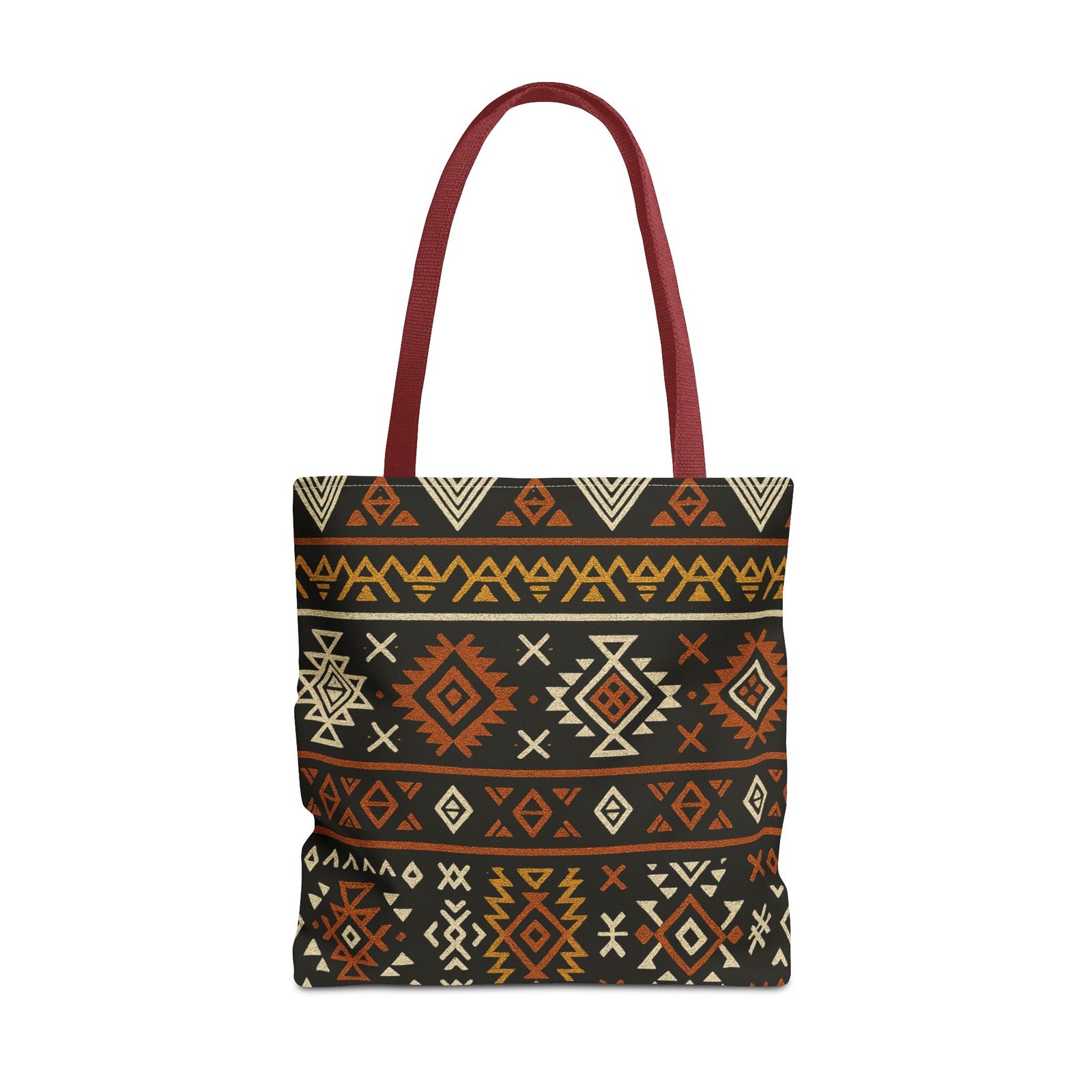 Southwestern Aztec Pattern Tote Bag | Tribal Geometric All-Over Print, Boho Chic Shoulder Bag, Ethnic Market Tote, Colorful Handbag, - Image 21