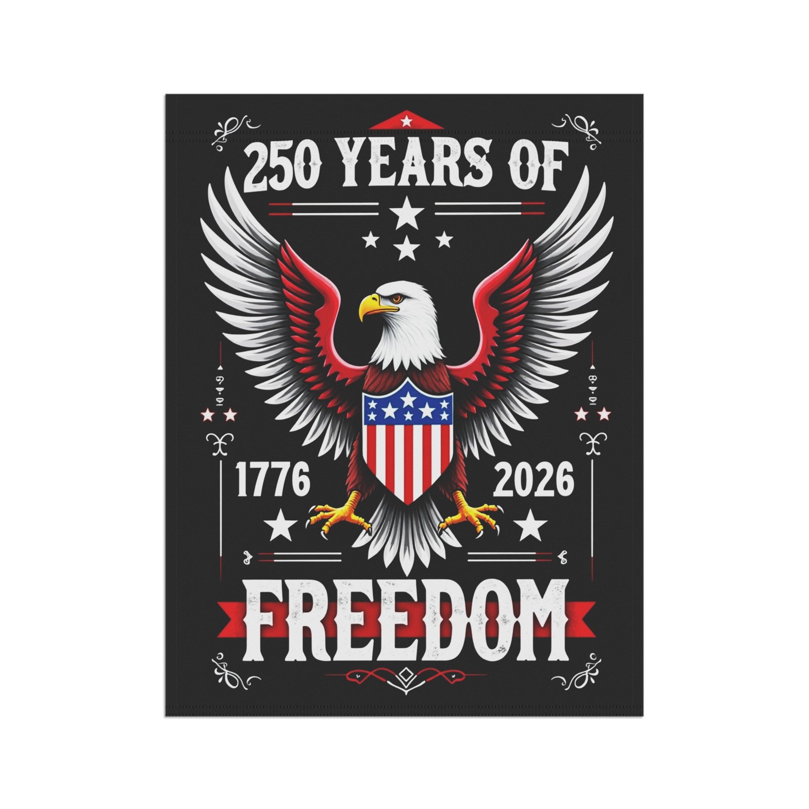 Patriotic Garden Banner 250 Years of Freedom Decorative Flag for Holidays, Home Décor, Independence Day, Yard Sign, Outdoor Decoration - Image 7