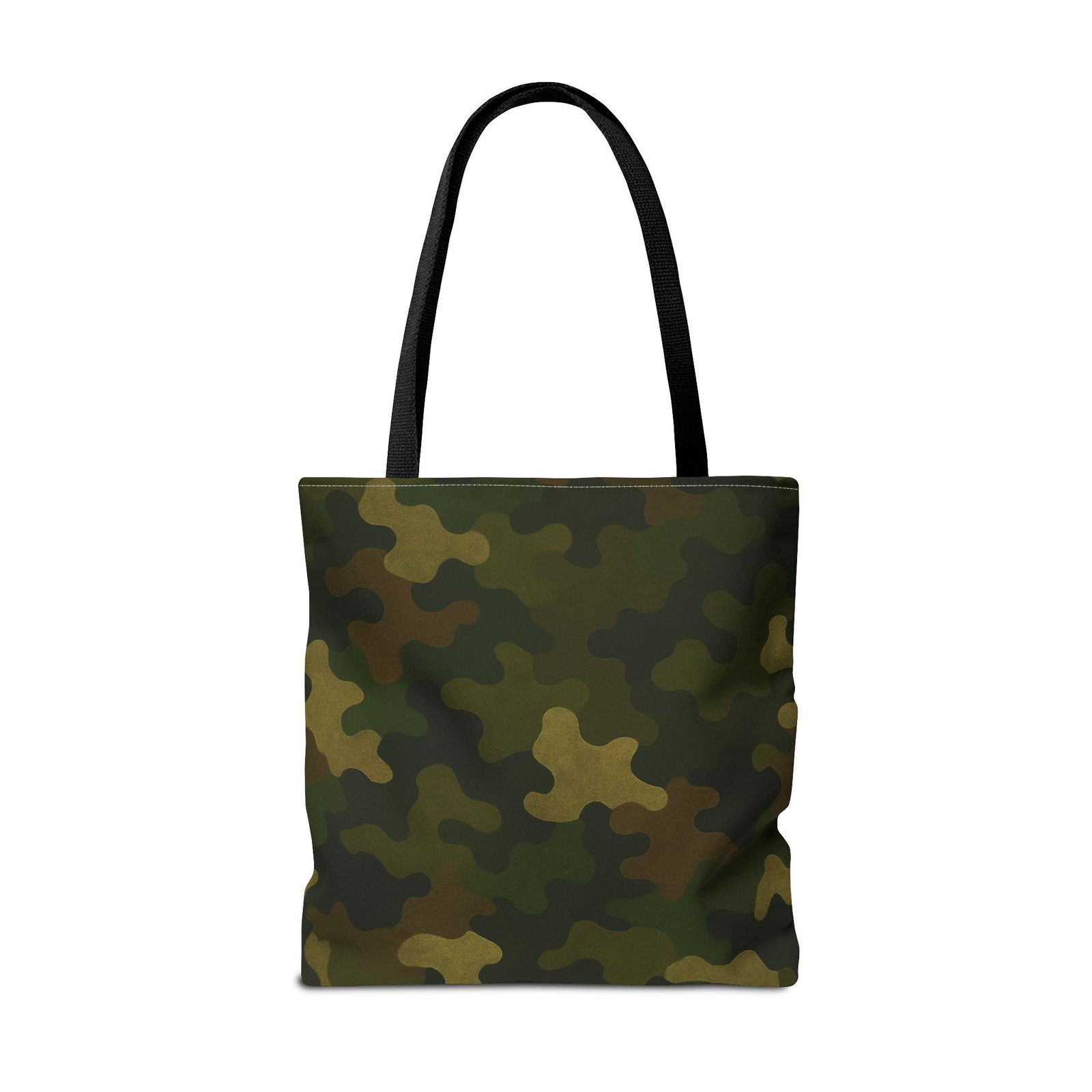 Green Camo Pattern Tote Bag | All-Over Print Canvas Tote - Image 10