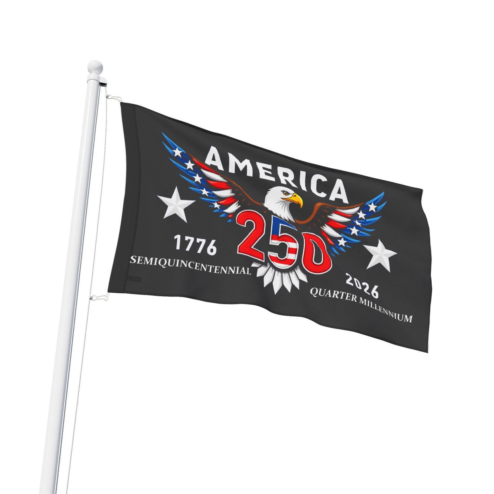 America Semiquincentennial Flag, Quarter Millennium 1776-2026 Banner, Patriotic Outdoor Garden Flag, USA 250th Anniversary Décor - Image 6