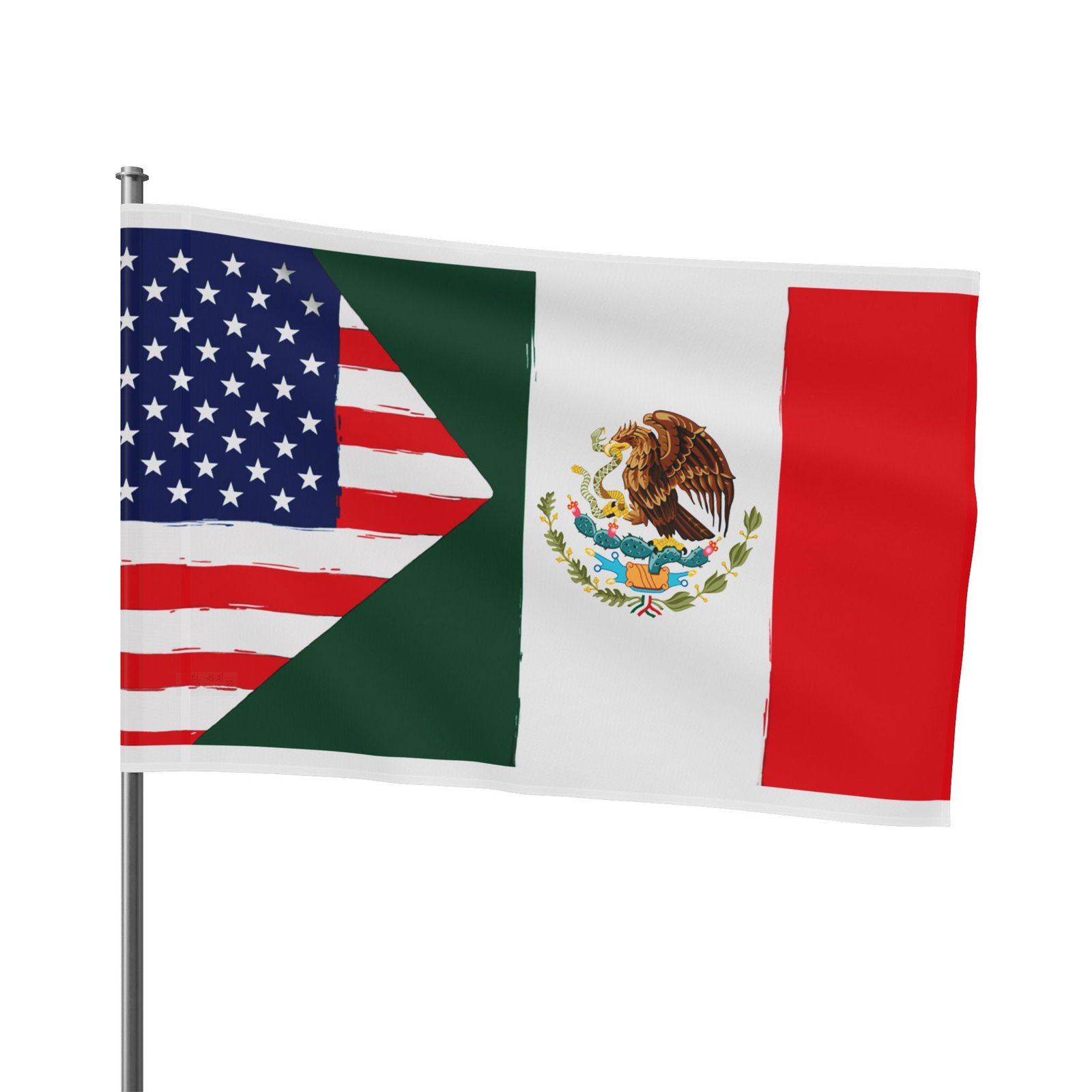 Mexican-American Pride Flag - Image 3