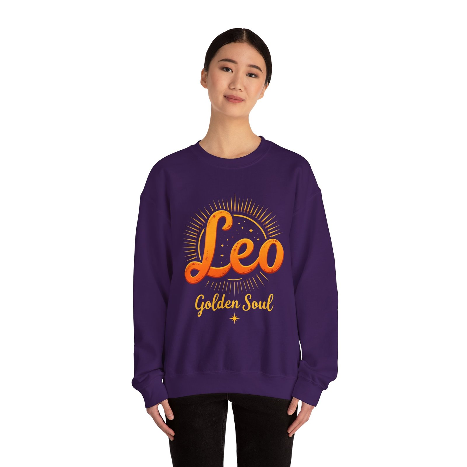 Leo Zodiac Sweatshirt, Astrology Crewneck, Golden Soul Gift, Unisex Zodiac Apparel, Horoscope Clothing - Image 40