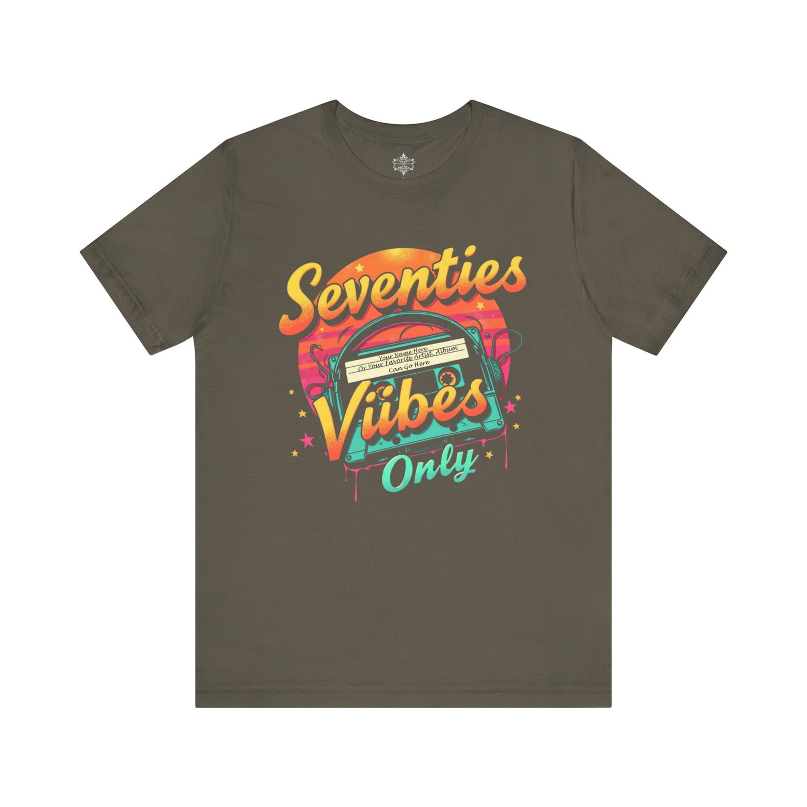 Seventies Vibes Only T-Shirt, Retro Tee, Vintage Short Sleeve, Music Lover Gift, Nostalgic Apparel, Groovy Style - Image 9