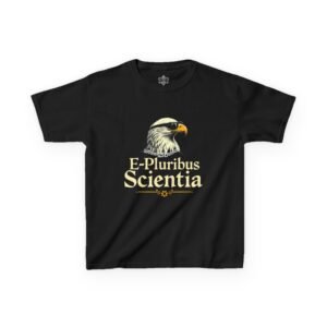Kids Eagle Graphic Tee, E Pluribus Scientia Youth Shirt, Patriotic America 250th Anniversary Top, Educational History T-Shirt