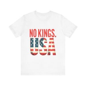 No Kings USA T-Shirt, Independence Day Shirt, Freedom Apparel, Casual Unisex Top, Trendy Summer Shirt