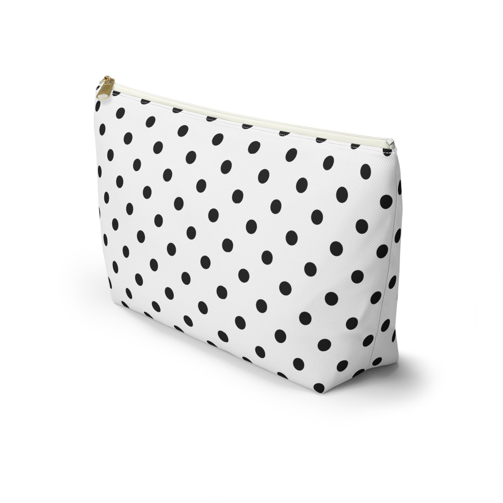 Black Polka Dot Accessory Pouch - Image 7