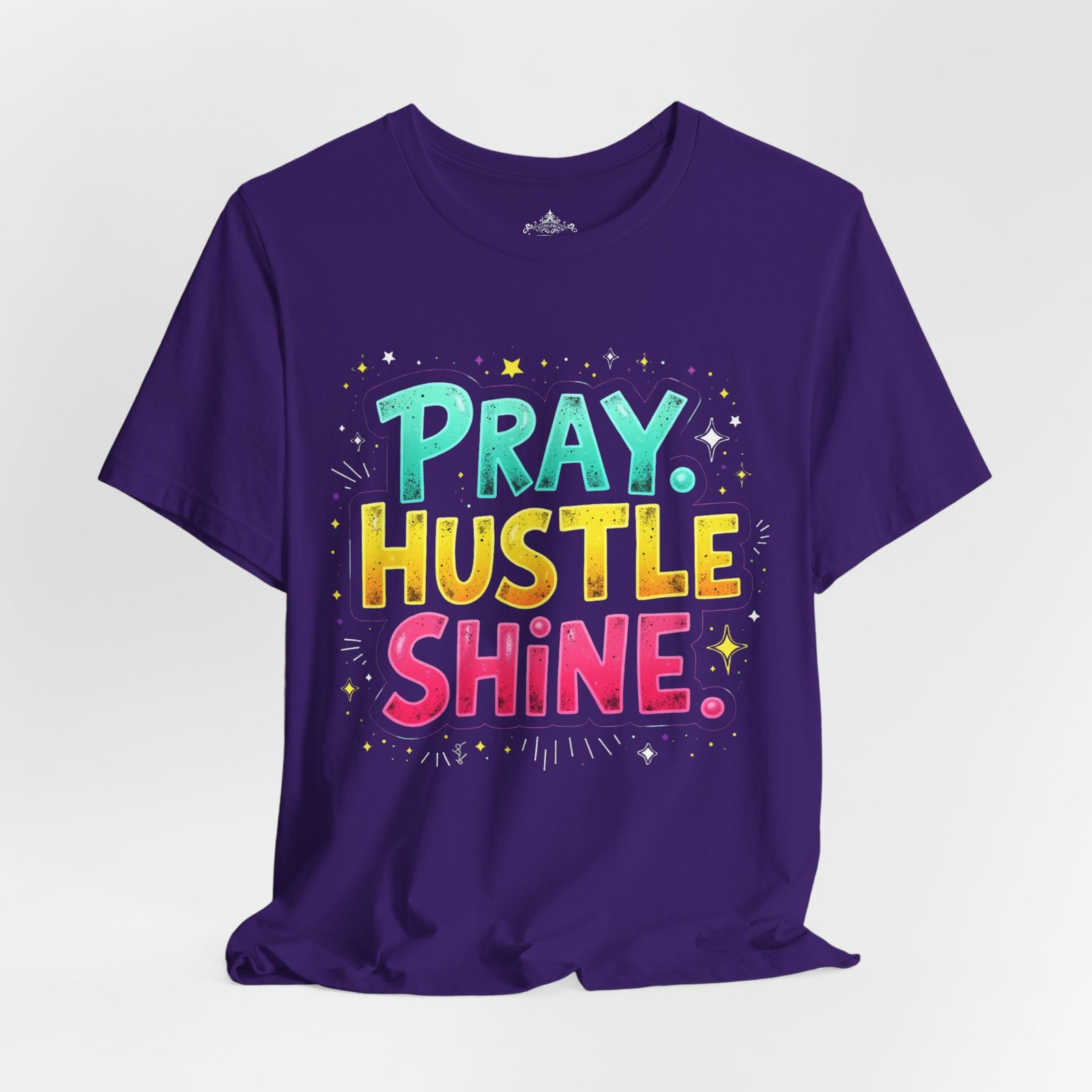 Pray Hustle Shine, Motivational Shirt, Casual Wear, Gift for Dreamers, Positive Vibes - Image 18