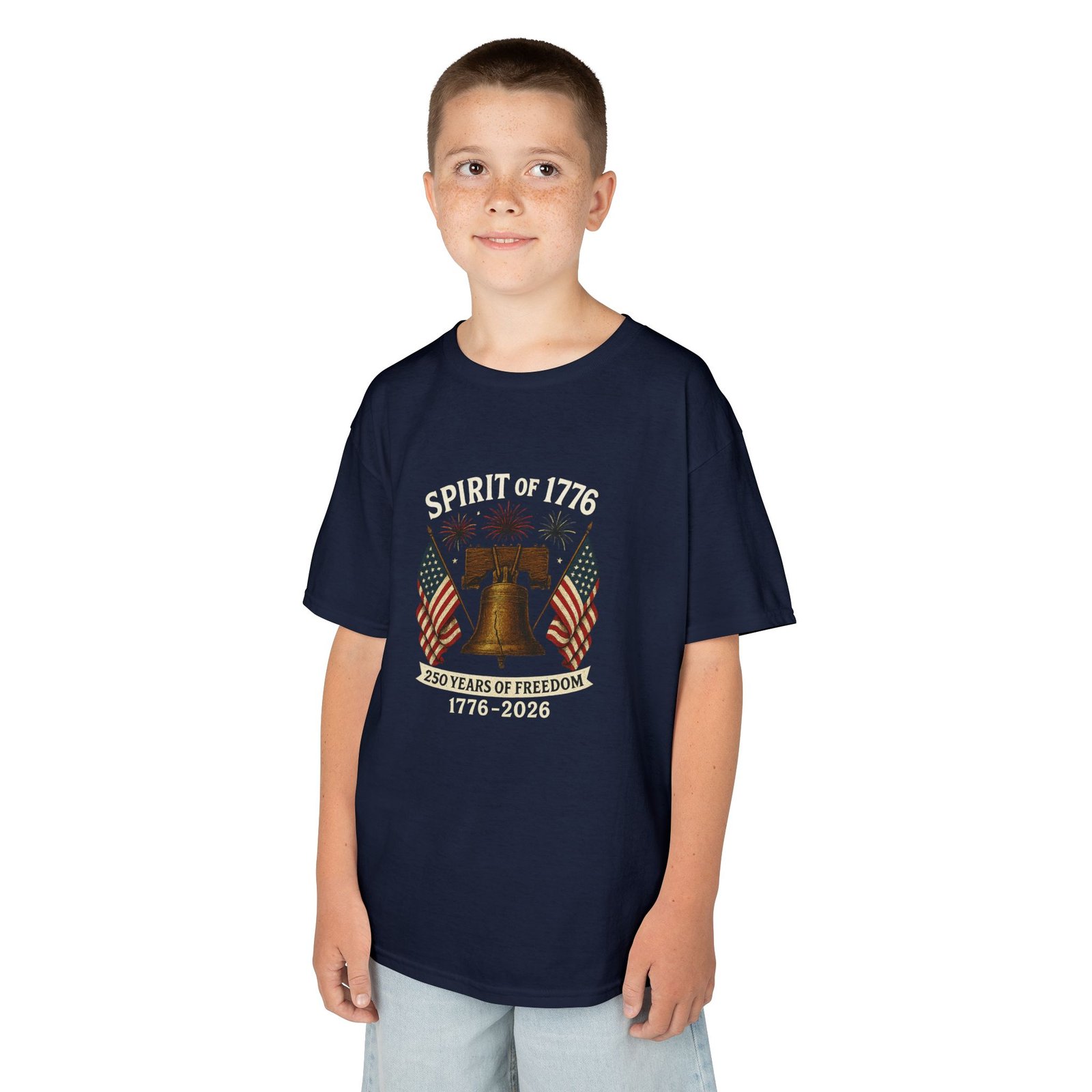 Spirit of 1776 Liberty Bell Tee | American Flag, 250 Years of Freedom 1776-2026 - Image 21