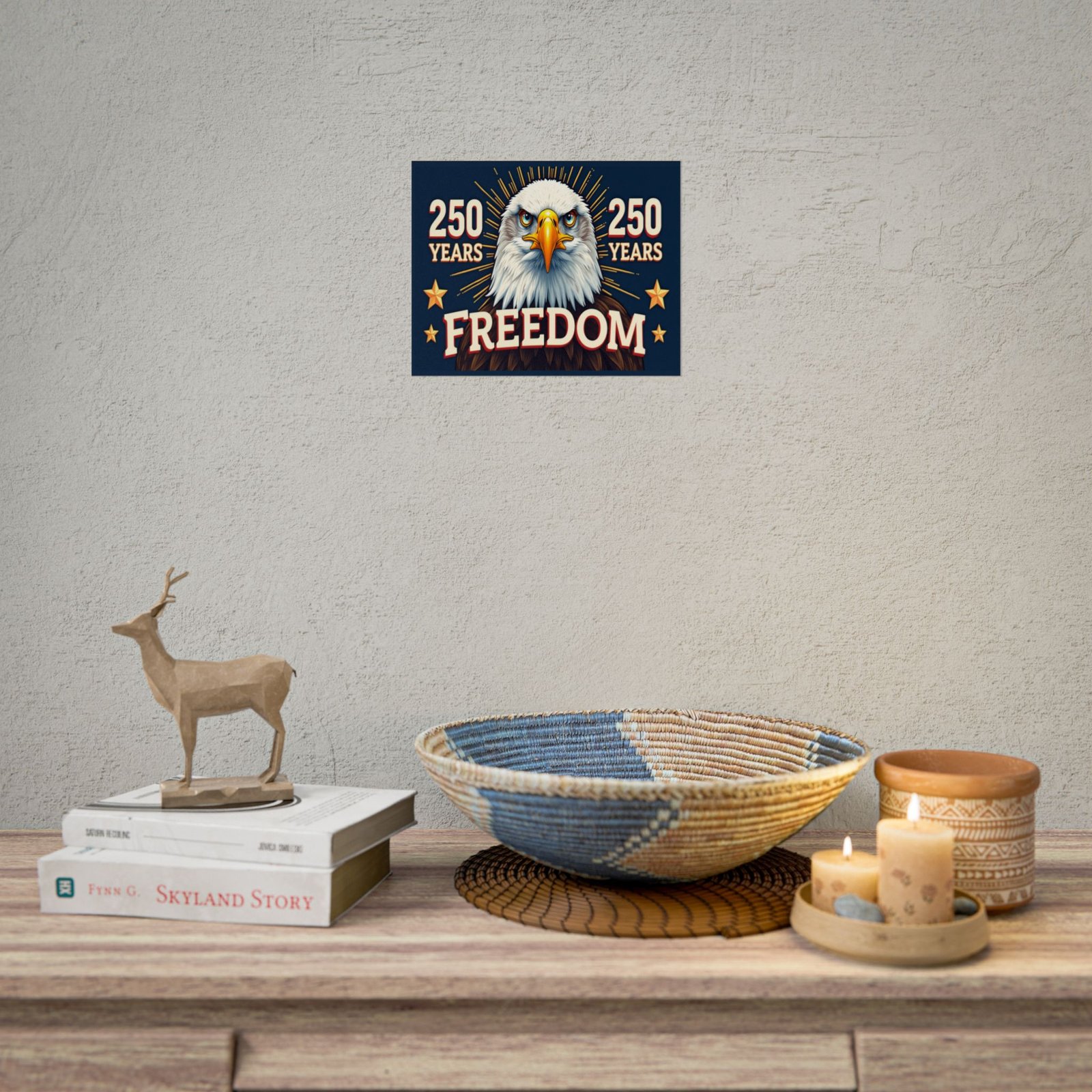 Poster, Patriotic Freedom American Eagle Decor, Independence Day Wall Art, 250 Years Celebration, Rolled Wall Print, Memorial Day Decor, - Image 14