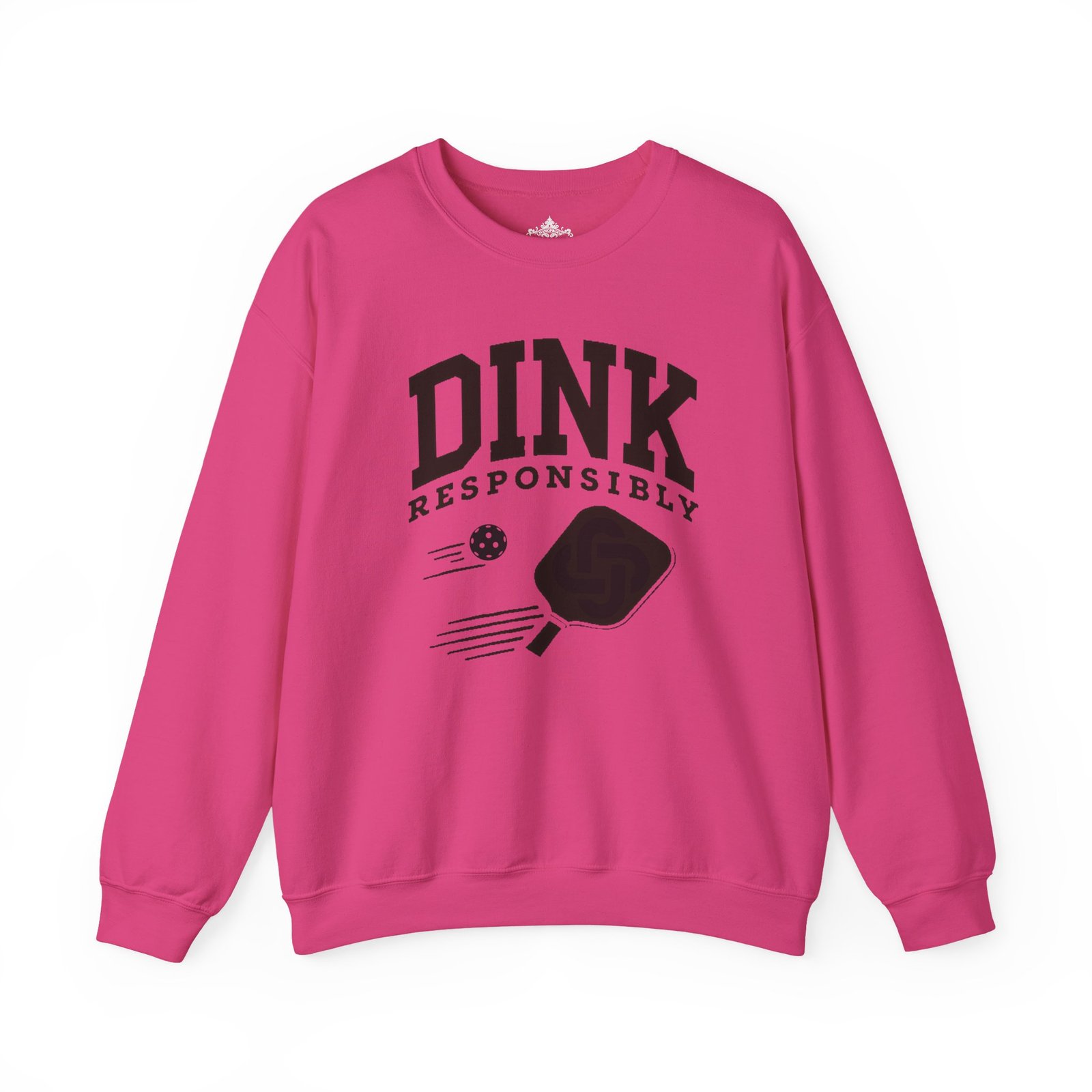Dink Responsibly pickleball paddle sweatshirt | DINK design crewneck - Image 37