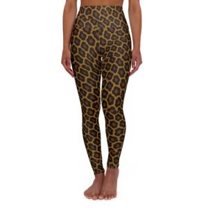 Leopard Print High Waisted Leggings | Animal Print Yoga Leggings