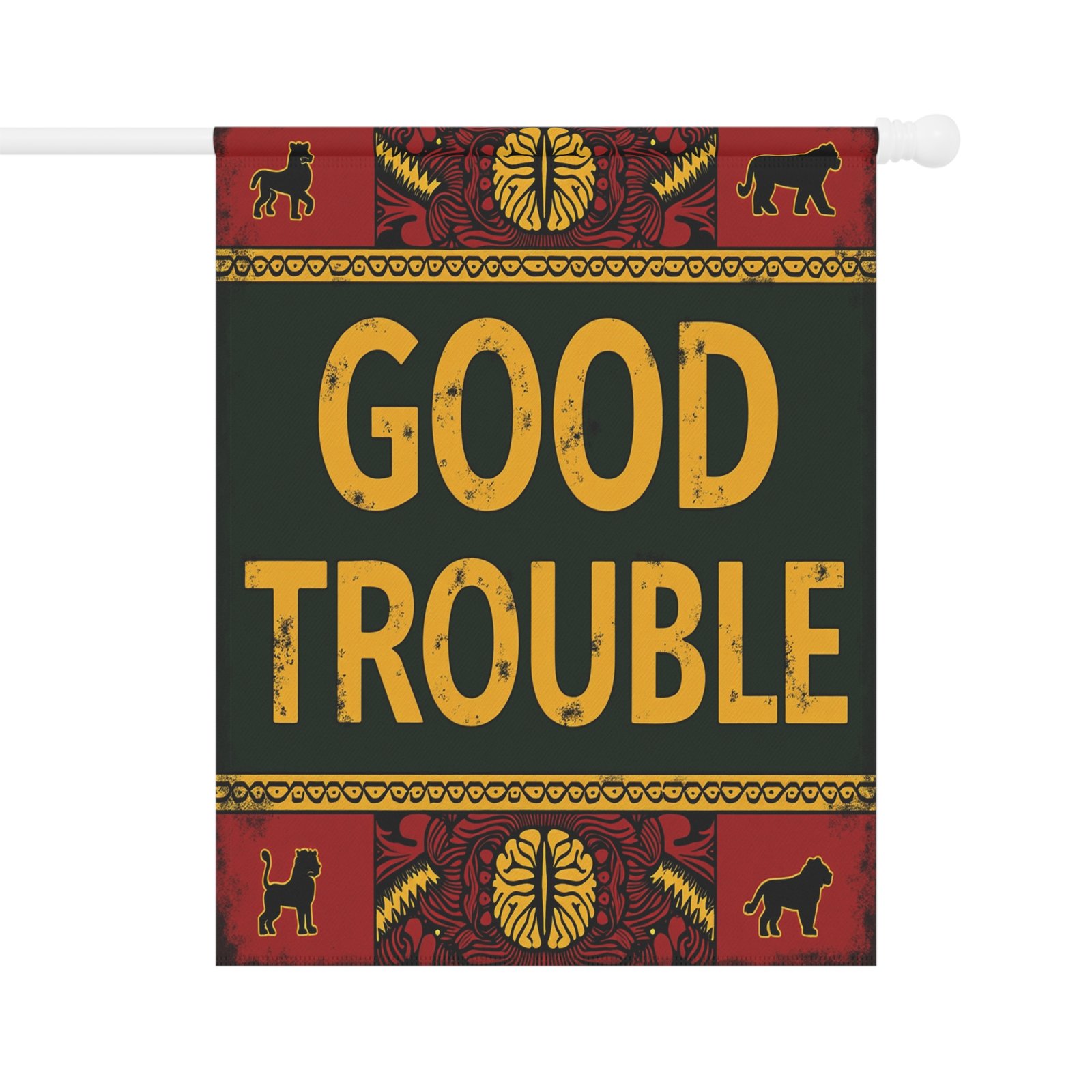 Good Trouble Garden Banner, Vibrant Decorative Flag for Home, Outdoor Decor, Good Trouble Sign, Summer Garden Decor, Unique Gift Idea - Image 5