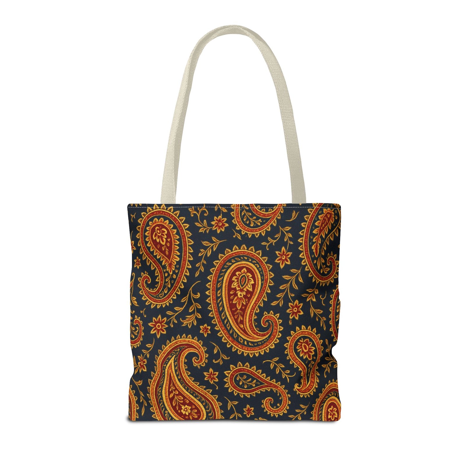 Autumn Paisley Pattern Tote Bag | All-Over Print - Image 18
