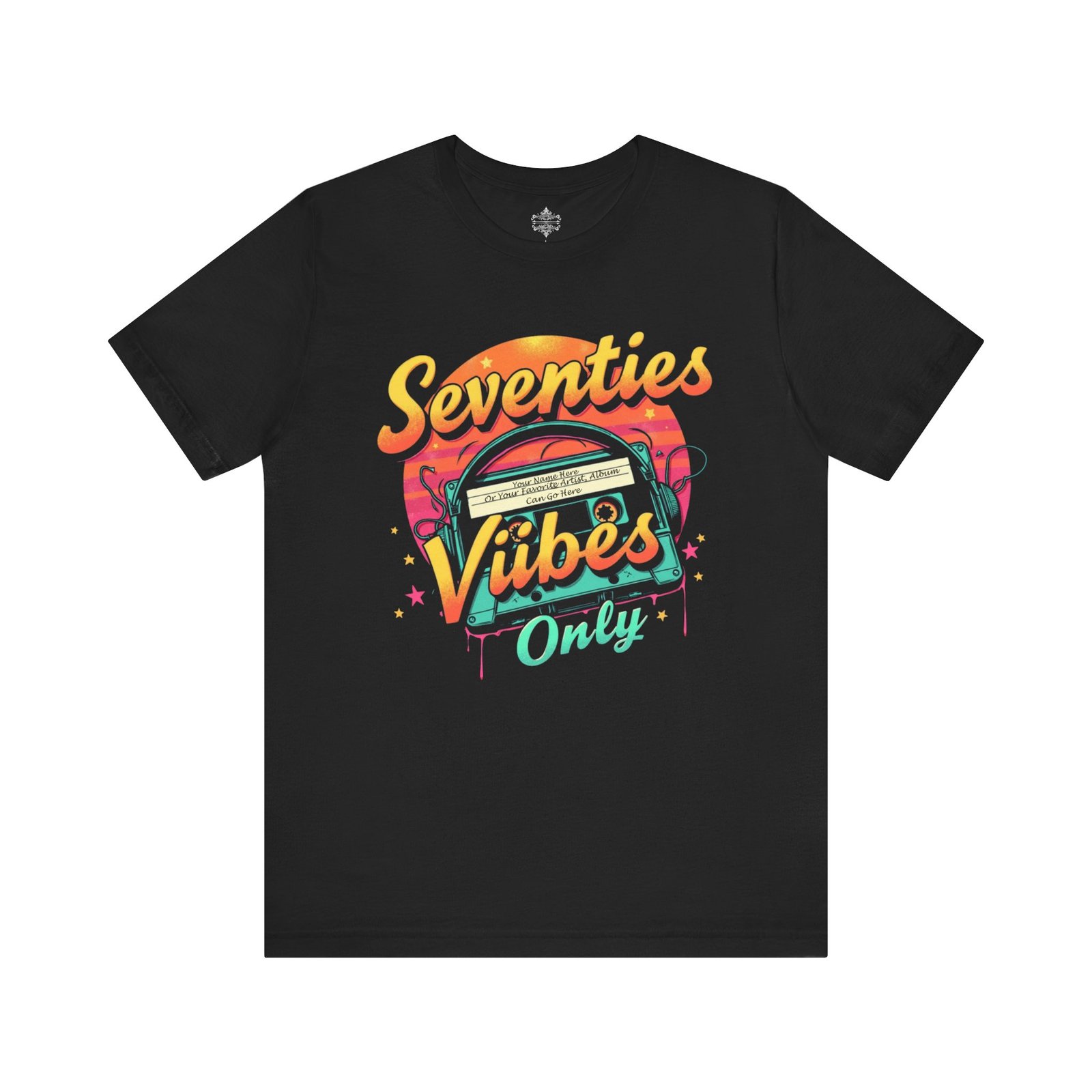 Seventies Vibes Only T-Shirt, Retro Tee, Vintage Short Sleeve, Music Lover Gift, Nostalgic Apparel, Groovy Style