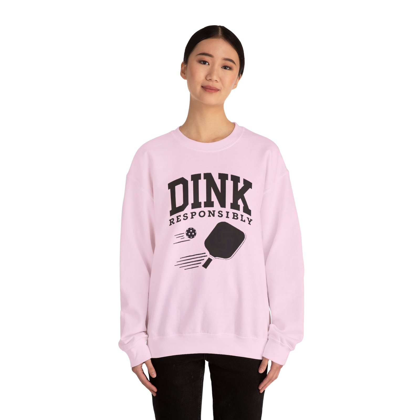 Dink Responsibly pickleball paddle sweatshirt | DINK design crewneck - Image 32