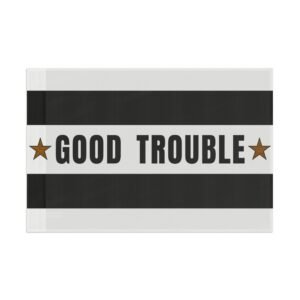 Good Trouble Flag, Inspirational Wall Decor, Protest Banner, Unique Gift, Home Decoration, Activist Merchandise