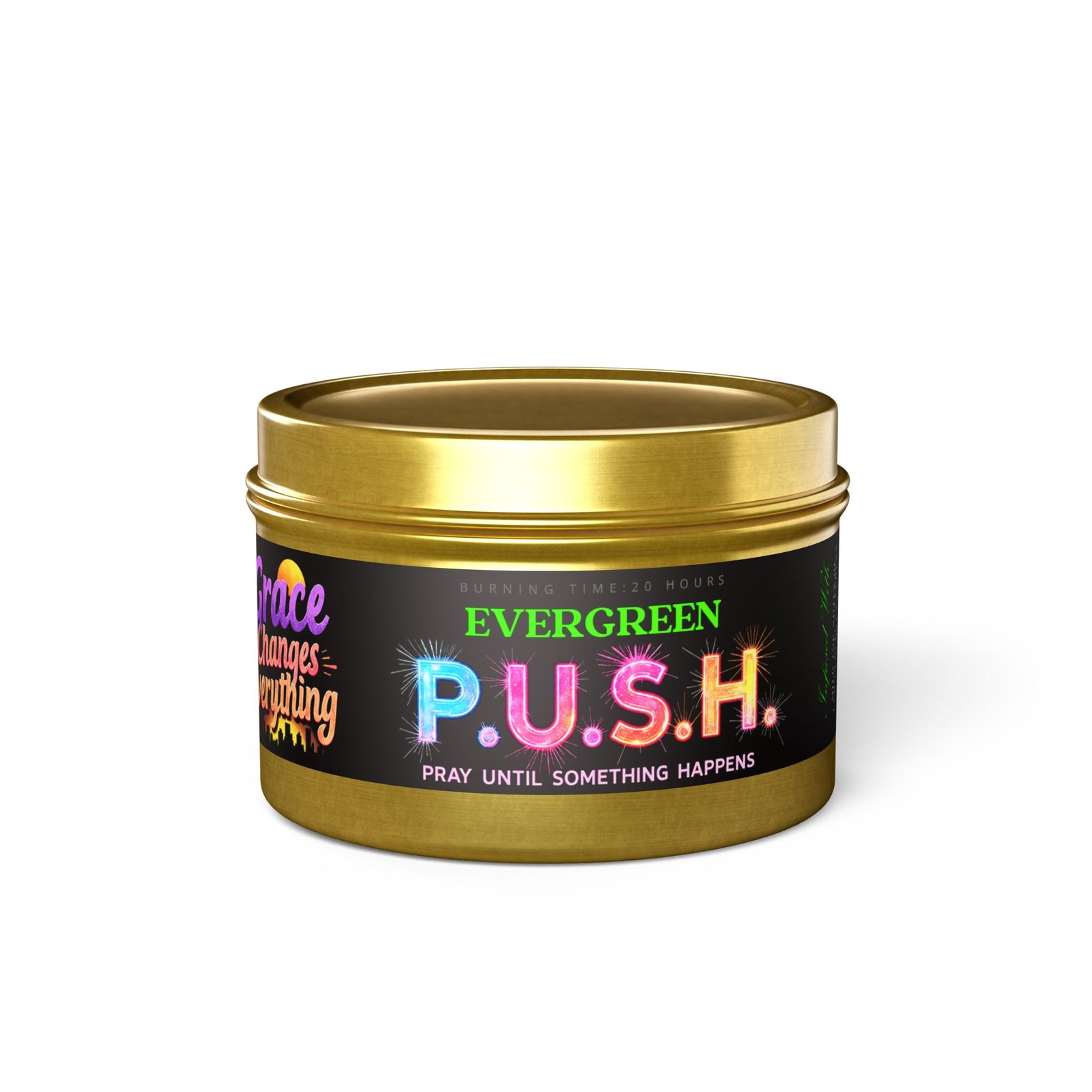 P.U.S.H. Evergreen Spirit Candle, Pray Until Something Happens - Image 9
