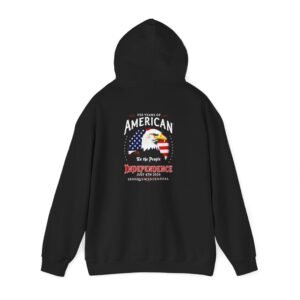 American Independence Celebration Hoodie, Patriotic Unisex Sweatshirt, USA Freedom Pullover for 4th of July, Veterans Day, and America 250