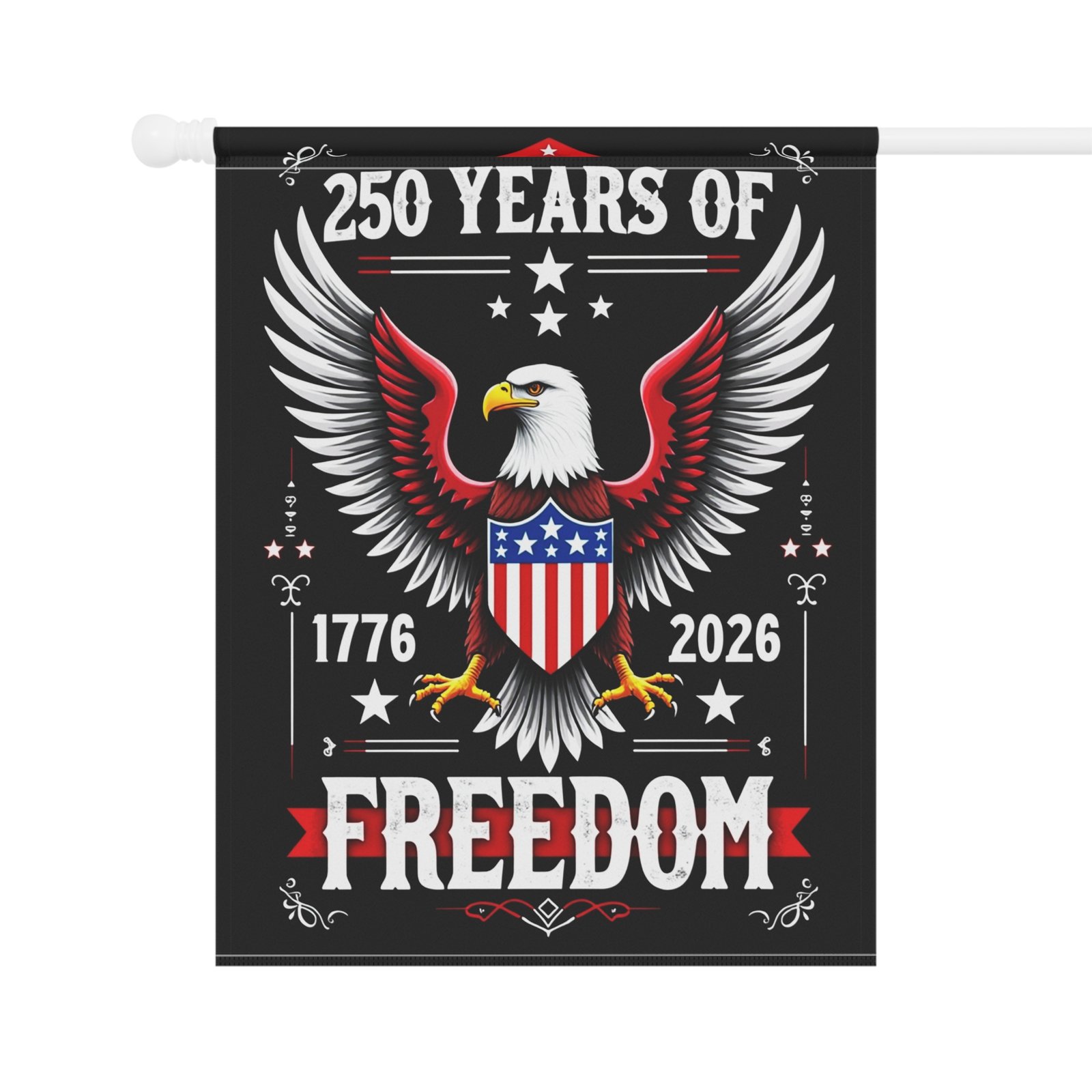 Patriotic Garden Banner 250 Years of Freedom Decorative Flag for Holidays, Home Décor, Independence Day, Yard Sign, Outdoor Decoration - Image 6