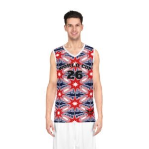 Basketball Jersey - USA World Cup 26 Custom Name Sportswear, Team Uniform, Sports Apparel, Fan Gear, Activewear