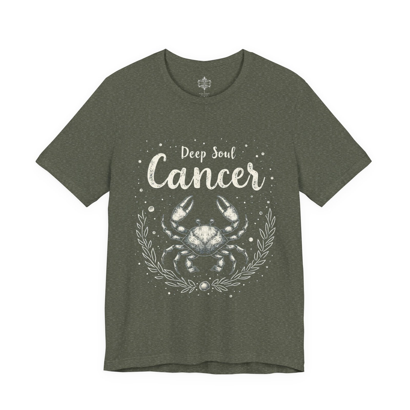 Cancer Zodiac Sign T-Shirt, Astrology Gift, Deep Soul Tee, Birthday Gift for Cancer, Crab Design Shirt, Unisex Short Sleeve Tee - Image 15