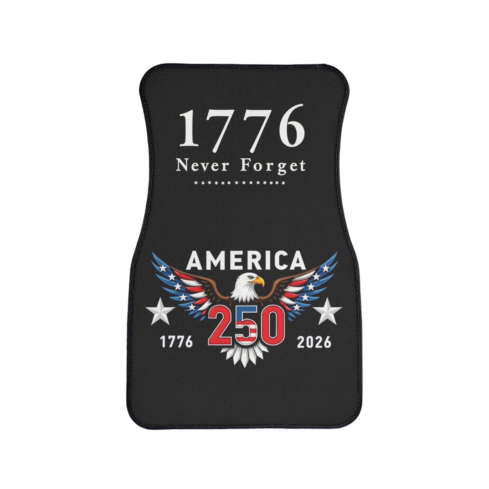 Patriotic Car Floor Mat, 1776 Never Forget, America 250, Vehicle Accessories, Car Decor, Gift for Patriotism - Image 2