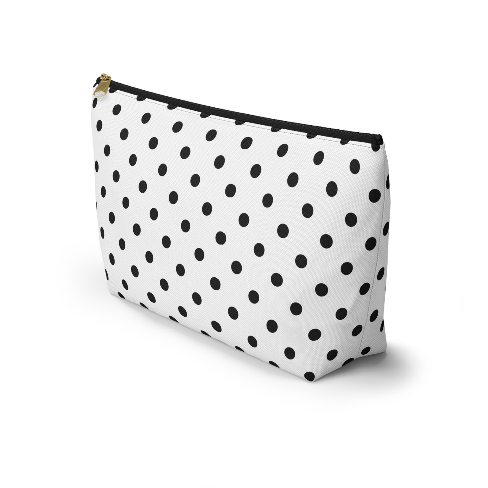 Black Polka Dot Accessory Pouch - Image 3