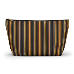 Autumn Stripe Accessory Pouch | T-Bottom Makeup Bag