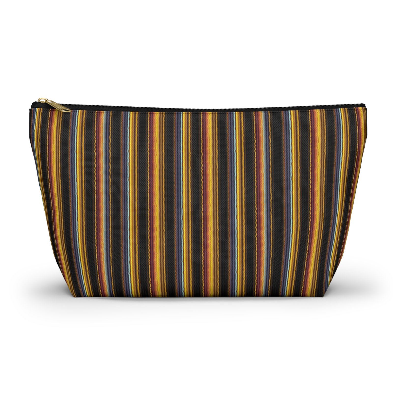 Autumn Stripe Accessory Pouch | T-Bottom Makeup Bag