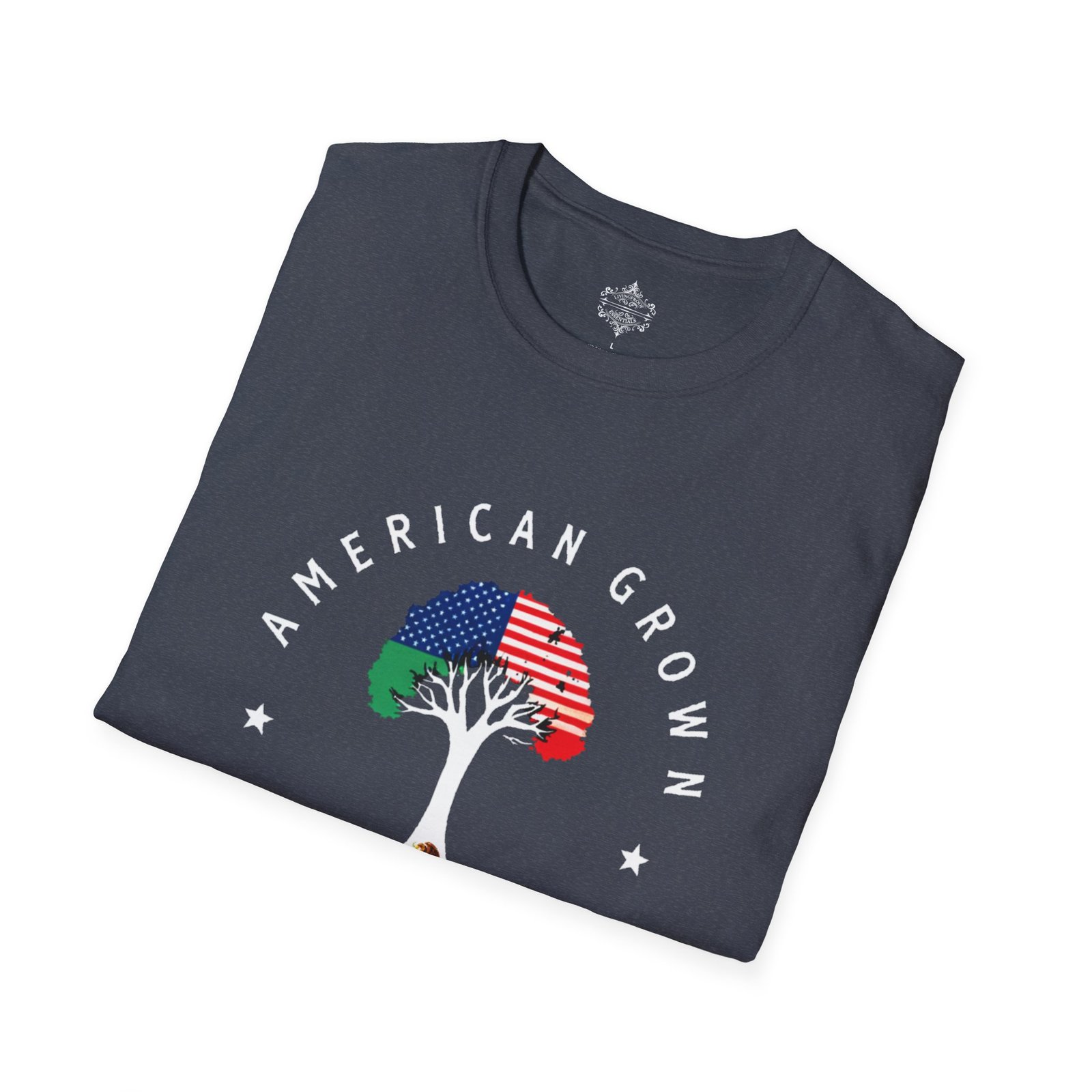 American Grown Mexican Roots Shirt, Unisex Softstyle Tee, Cultural Pride Apparel, Gift for Heritage Celebrations, USA Mexico Roots - Image 40