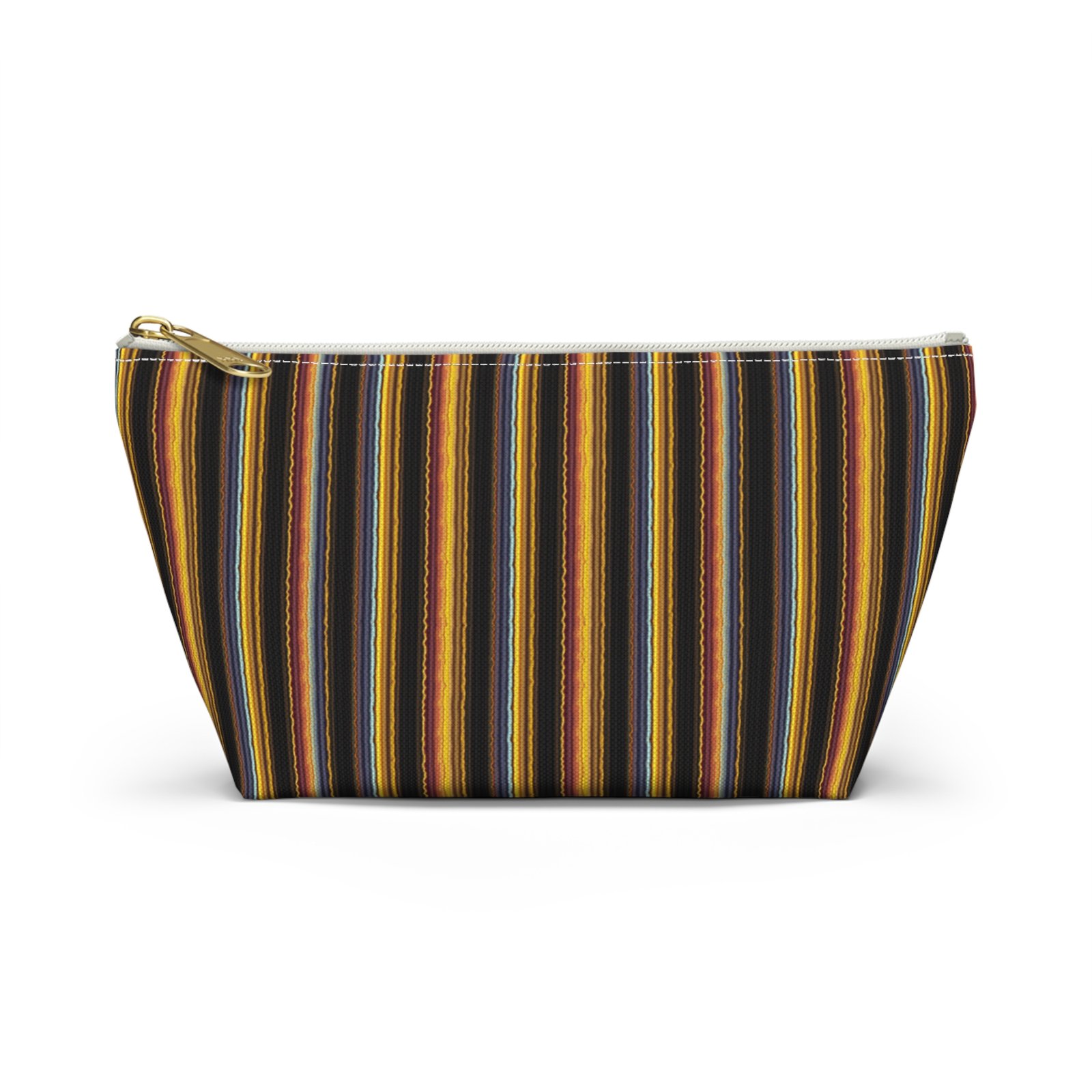 Autumn Stripe Accessory Pouch | T-Bottom Makeup Bag - Image 13