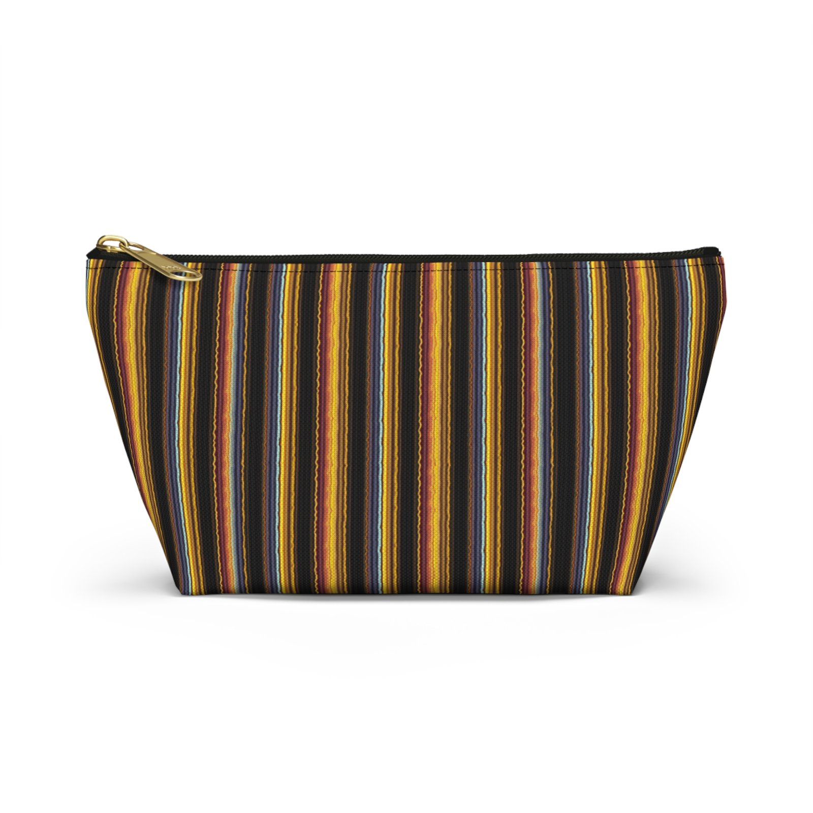 Autumn Stripe Accessory Pouch | T-Bottom Makeup Bag - Image 9