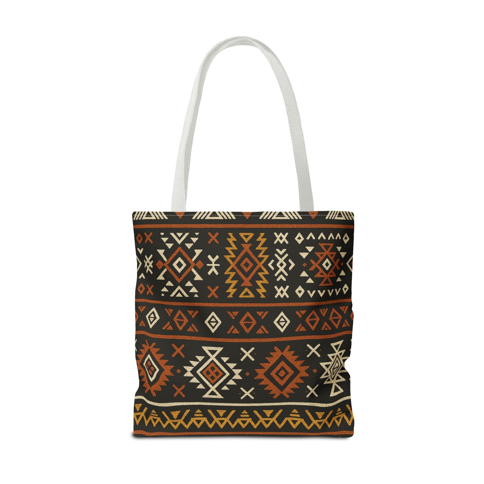 Southwestern Aztec Pattern Tote Bag | Tribal Geometric All-Over Print, Boho Chic Shoulder Bag, Ethnic Market Tote, Colorful Handbag, - Image 34