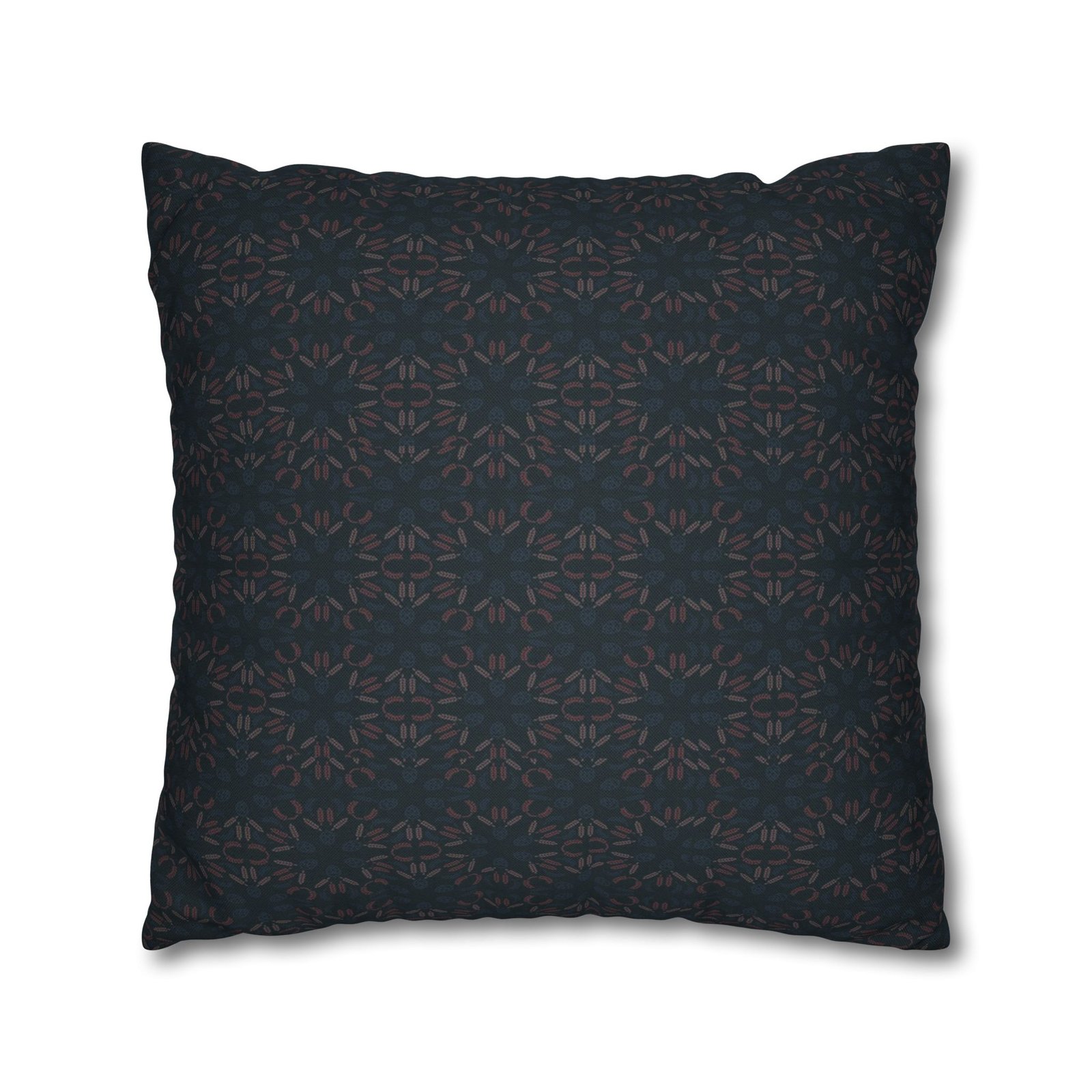 Dark Geometric Mosaic Pillowcase | Spun Polyester Square Pillowcase - Image 21