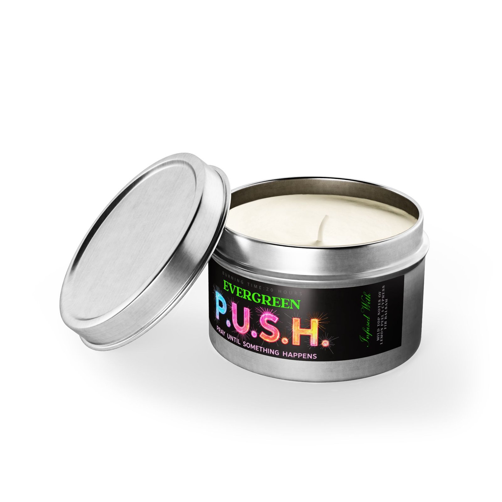 P.U.S.H. Evergreen Spirit Candle, Pray Until Something Happens - Image 20