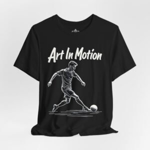 Energetic Soccer Tee - 'Art In Motion', Unisex Jersey Shirt, Sports Apparel, Gift for Soccer Fans, Casual Wear, Active Lifestyle