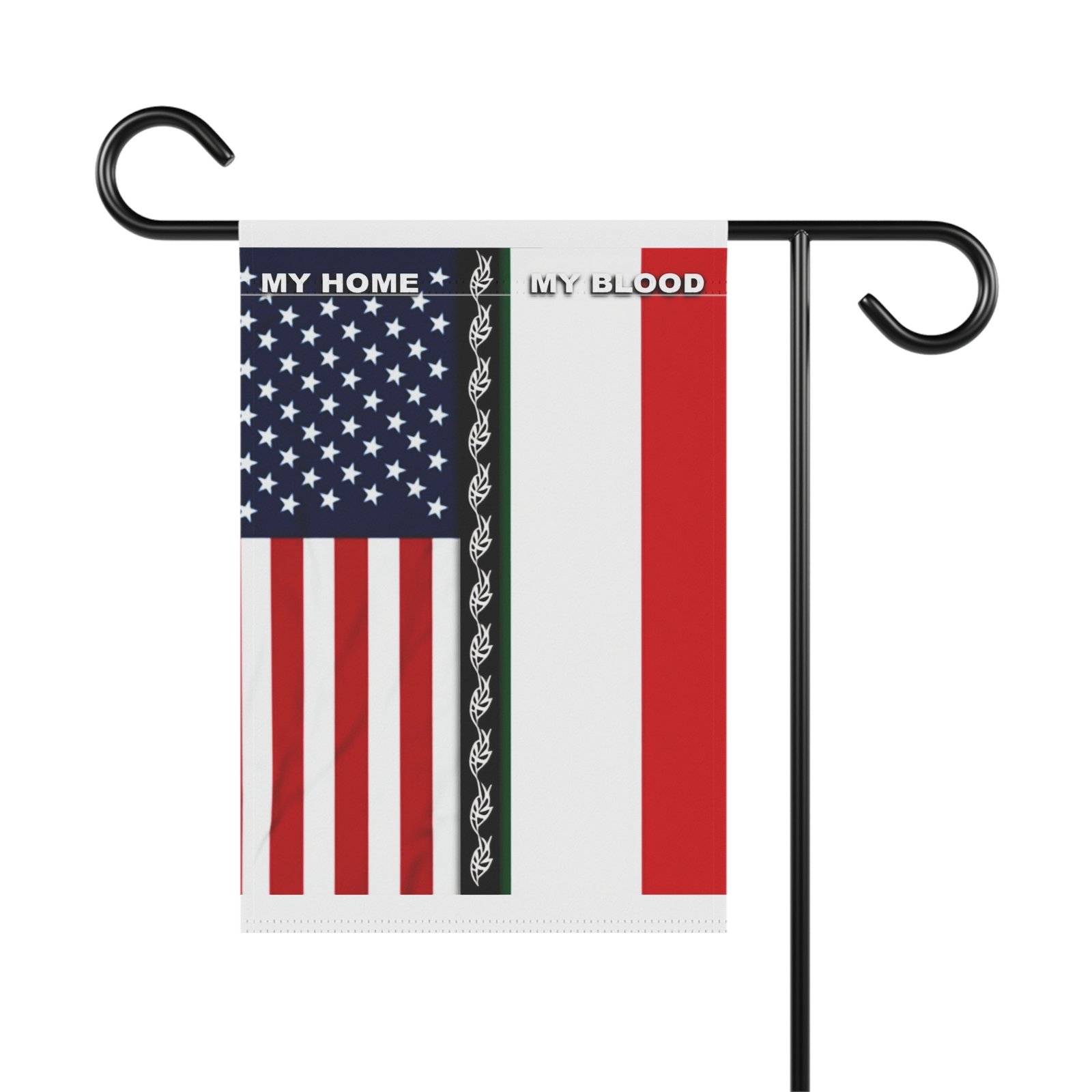 My Home My Blood, American Mexican Garden Flag - Image 2