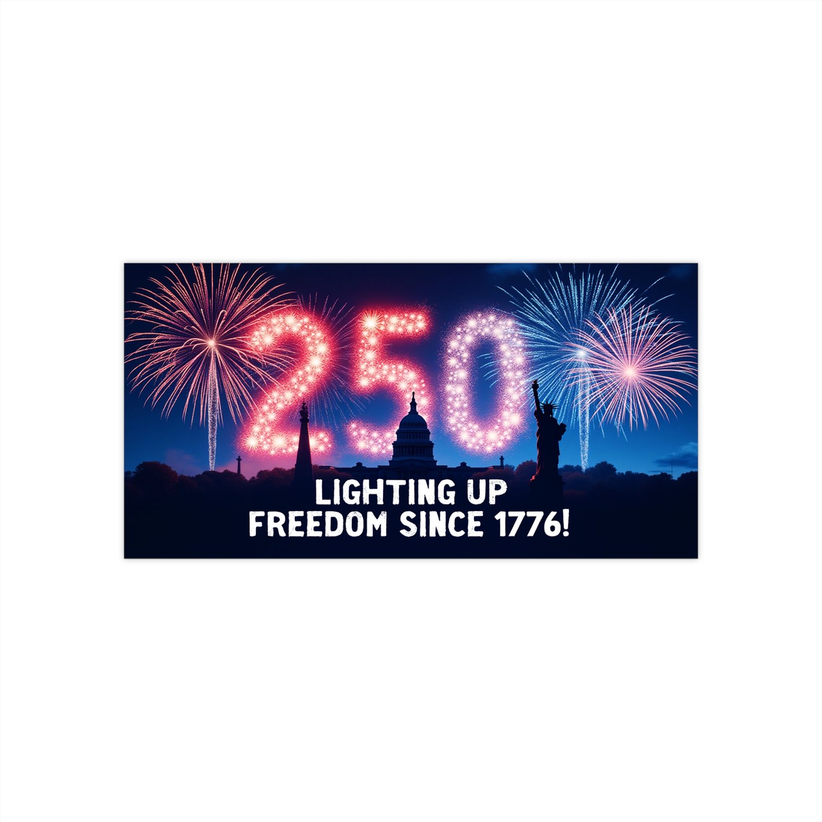 Patriotic Bumper Stickers, 4th of July Decoration 2026, Independence Day Car Decals, USA Flag Vinyl Stickers, Patriotism Gift
