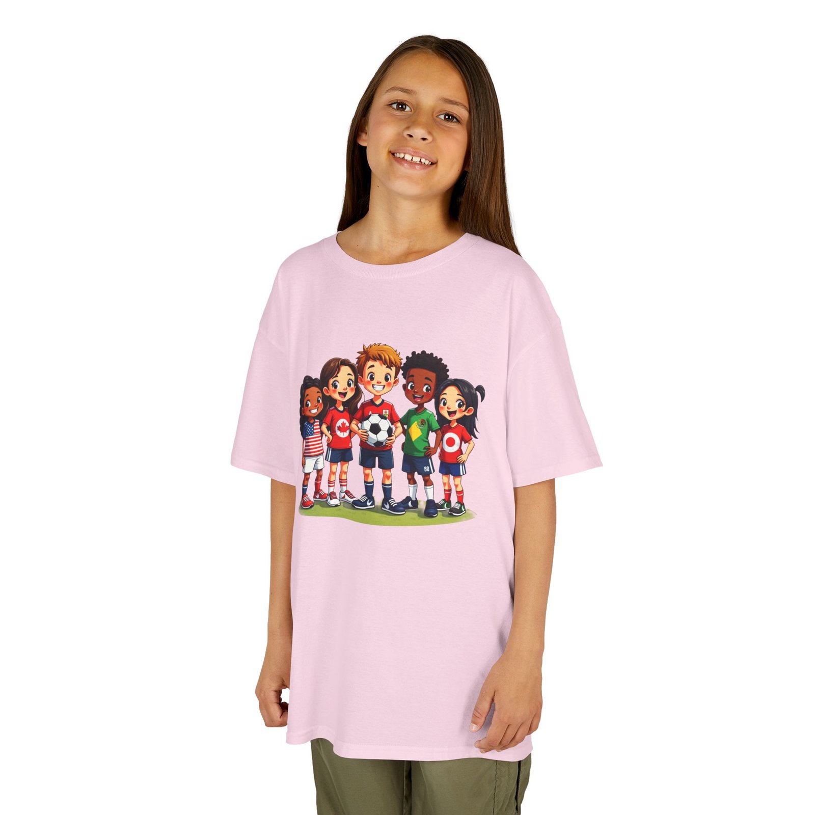 Kids Soccer Graphic Tee | Youth Soccer Shirt, Soccer Ball Design - Image 25