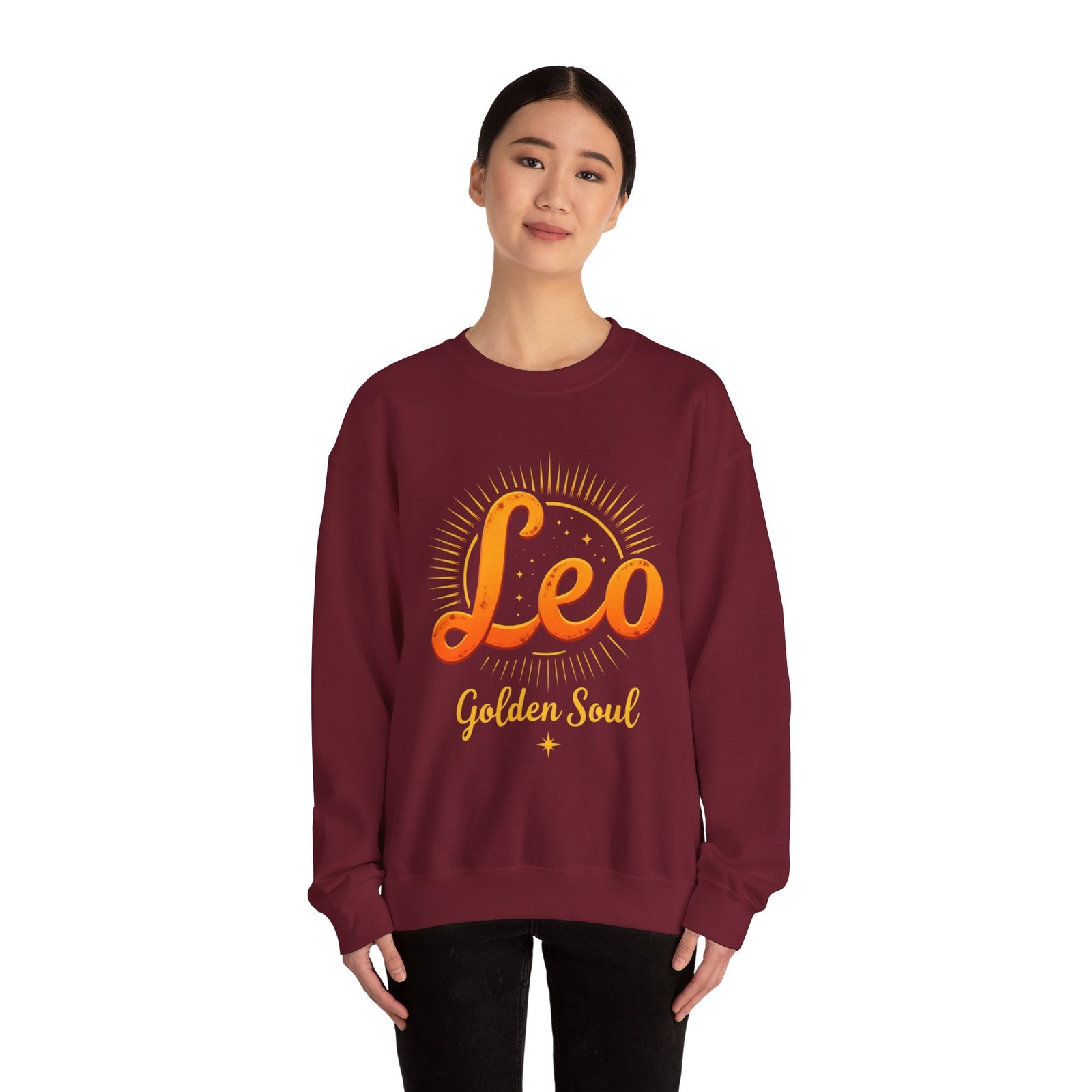 Leo Zodiac Sweatshirt, Astrology Crewneck, Golden Soul Gift, Unisex Zodiac Apparel, Horoscope Clothing - Image 48