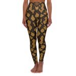 Brown Snake Skin Pattern Leggings | High Waisted Yoga Leggings