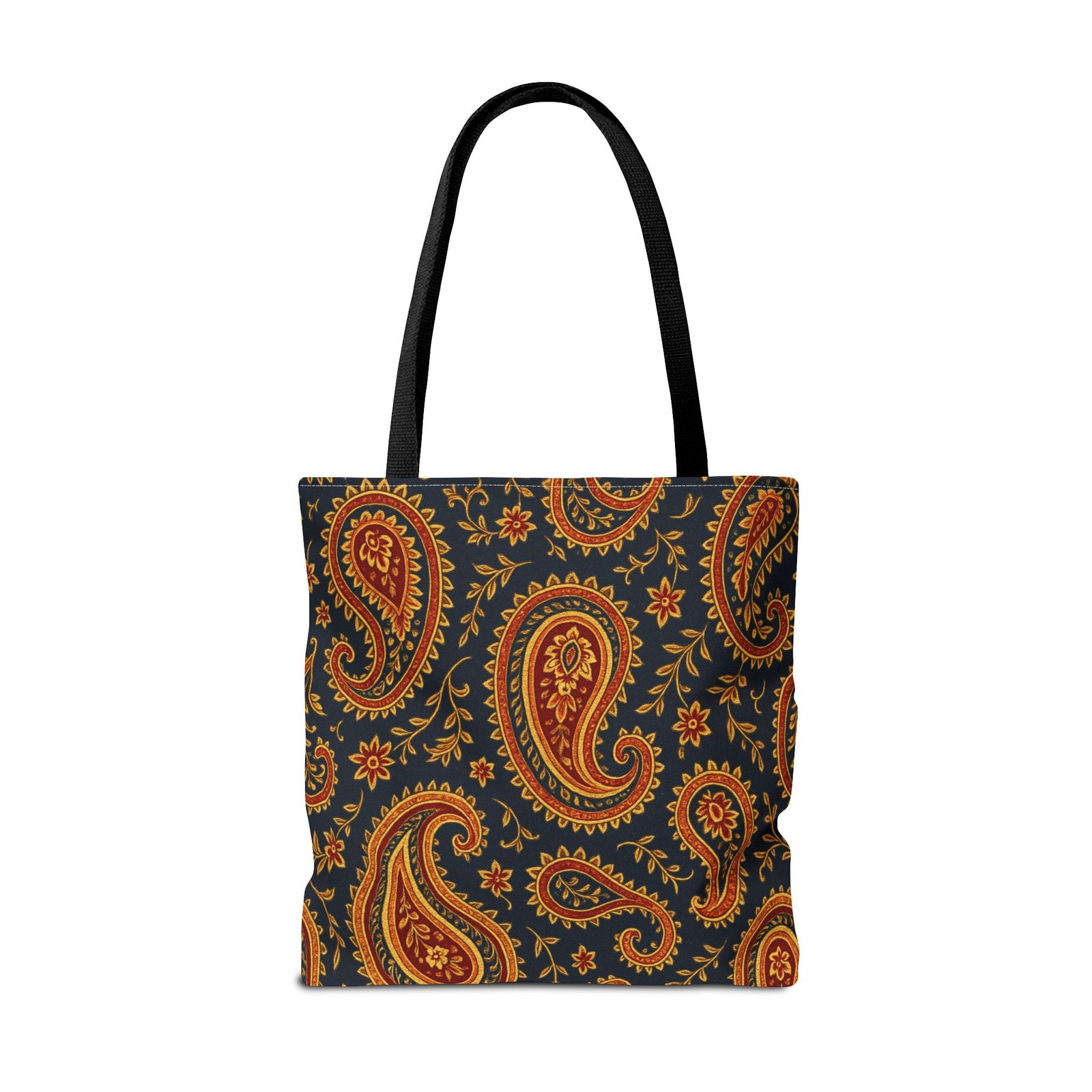 Autumn Paisley Pattern Tote Bag | All-Over Print - Image 10