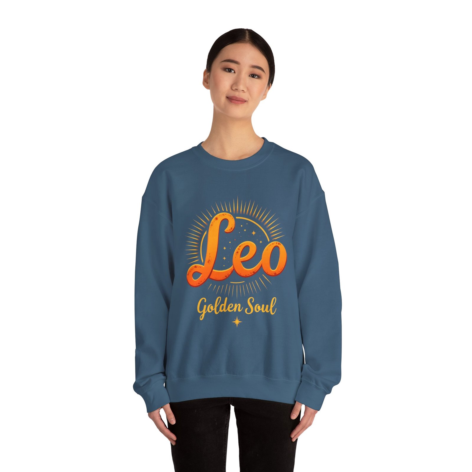 Leo Zodiac Sweatshirt, Astrology Crewneck, Golden Soul Gift, Unisex Zodiac Apparel, Horoscope Clothing - Image 28