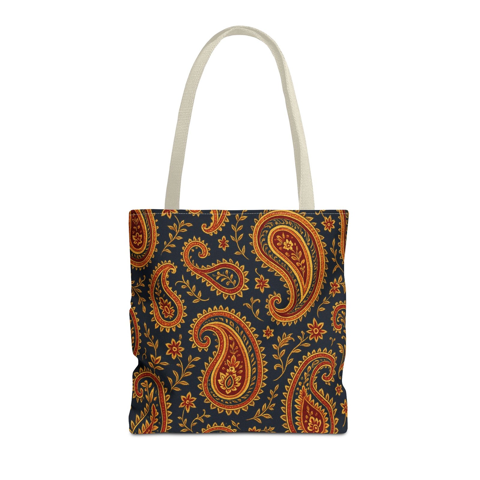 Autumn Paisley Pattern Tote Bag | All-Over Print - Image 17